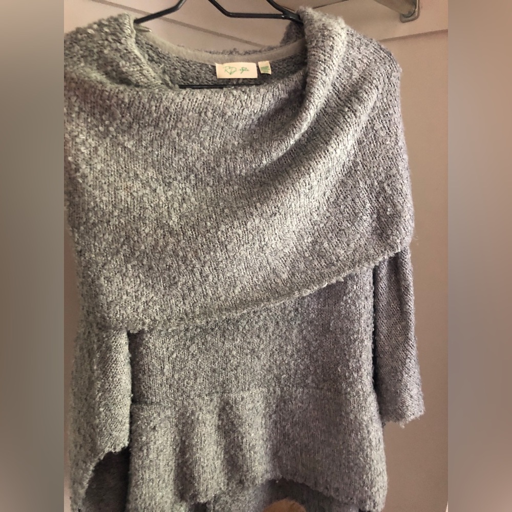 RD style women’s S/P draped shawl shrug sweater